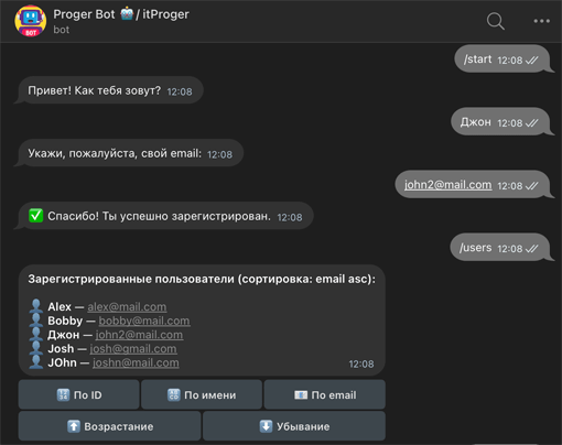 Проекты курса